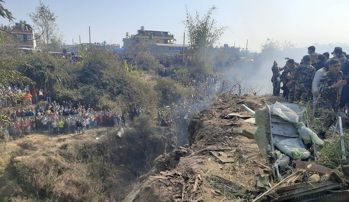 पोखरामा दुर्घटनाग्रस्त जहाजबाट जिवितै उद्धार गर्ने सम्भावना न्युन, ३२ जनाको शव निकालियो